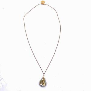 Viv & Ingrid 1/20 14k Gold Filled Beaded Pendant Chain Necklace